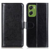 Motorola Moto G06 EIDERWOOD Konstläder Flip Fodral m. Kortficka - Svart