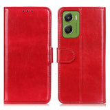 Motorola Moto G06 EIDERWOOD Konstläder Flip Fodral m. Kortficka - Röd