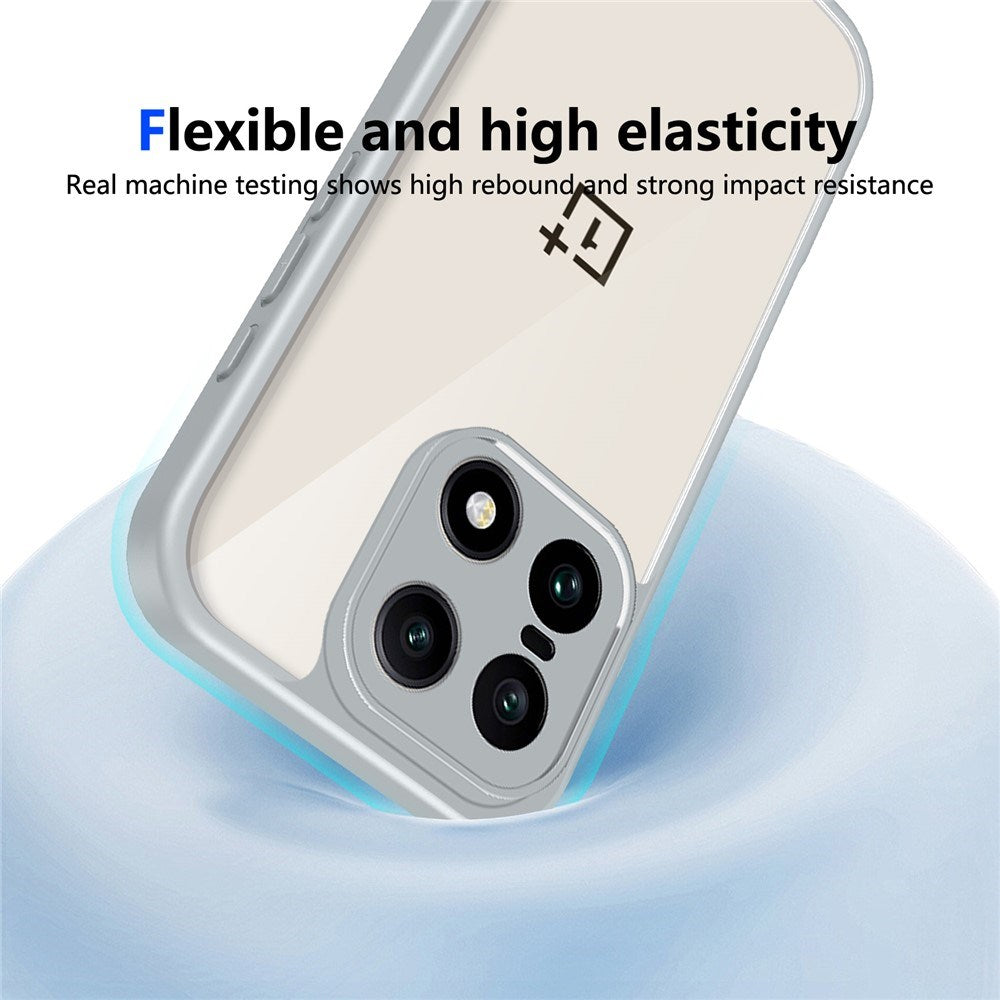 EIDERWOOD OnePlus 15 Flexibelt Plast Skal - Genomskinlig/Grå