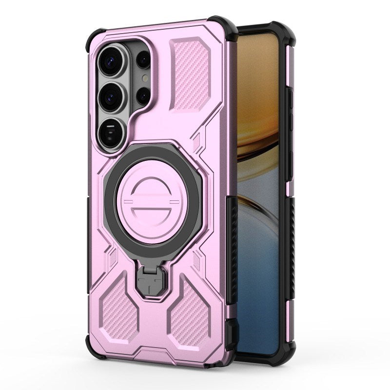 Samsung Galaxy S26 Ultra Hantverkare Skal med Kickstand - inkl. 2 x Skärmskydd - Rosa