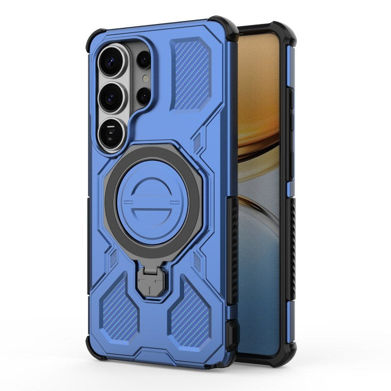 Samsung Galaxy S26 Ultra Hantverkare Skal med Kickstand - inkl. 2 x Skärmskydd - Blå