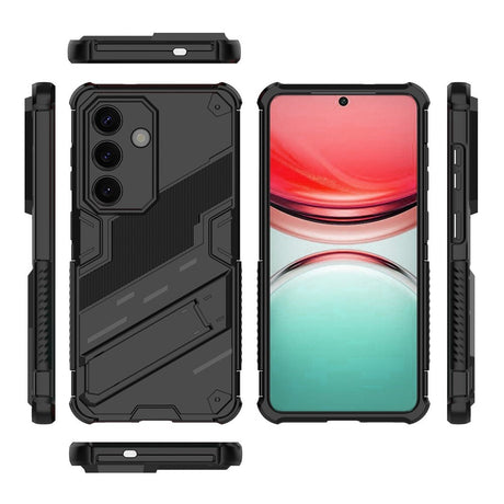 Samsung Galaxy S26 / S26 Pro EIDERWOOD Hybrid Hantverkar Skal m. Kickstand - Svart