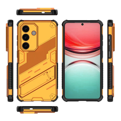 Samsung Galaxy S26 / S26 Pro EIDERWOOD Hybrid Hantverkar Skal m. Kickstand - Orange