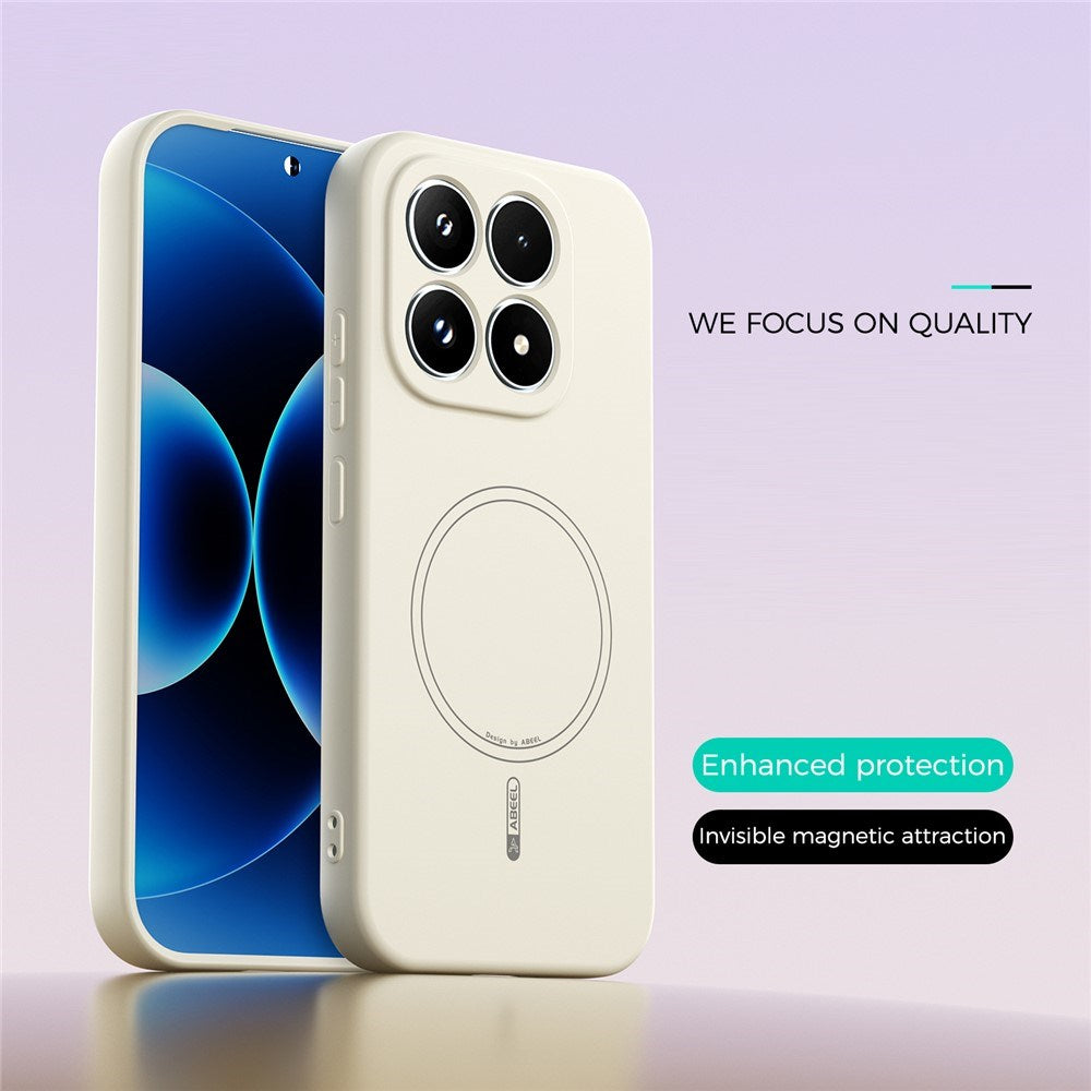 Xiaomi 17 Silikon Skal - MagSafe Kompatibel - Beige