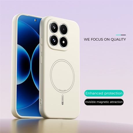 Xiaomi 17 Silikon Skal - MagSafe Kompatibel - Beige