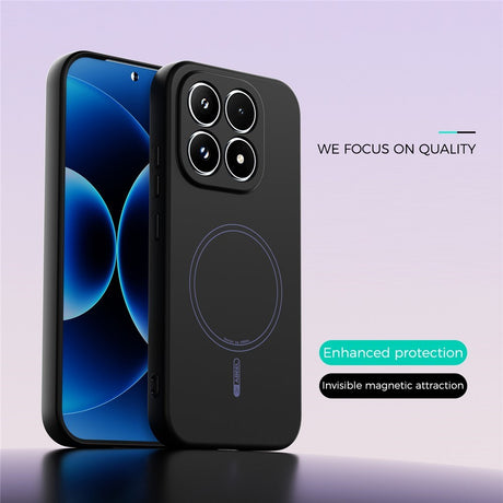 Xiaomi 17 Silikon Skal - MagSafe Kompatibel - Svart