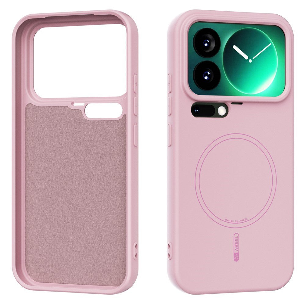 Xiaomi 17 Pro Silikon Skal - MagSafe Kompatibel - Rosa