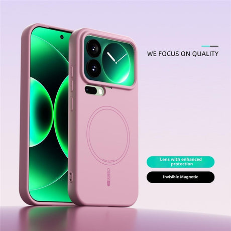 Xiaomi 17 Pro Silikon Skal - MagSafe Kompatibel - Rosa