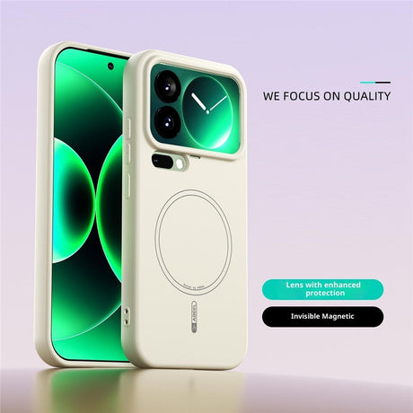 Xiaomi 17 Pro Silikon Skal - MagSafe Kompatibel - Beige