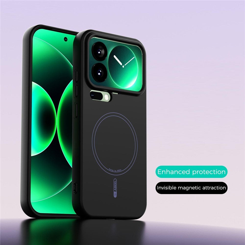 Xiaomi 17 Pro Silikon Skal - MagSafe Kompatibel - Svart