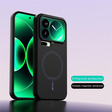 Xiaomi 17 Pro Silikon Skal - MagSafe Kompatibel - Svart