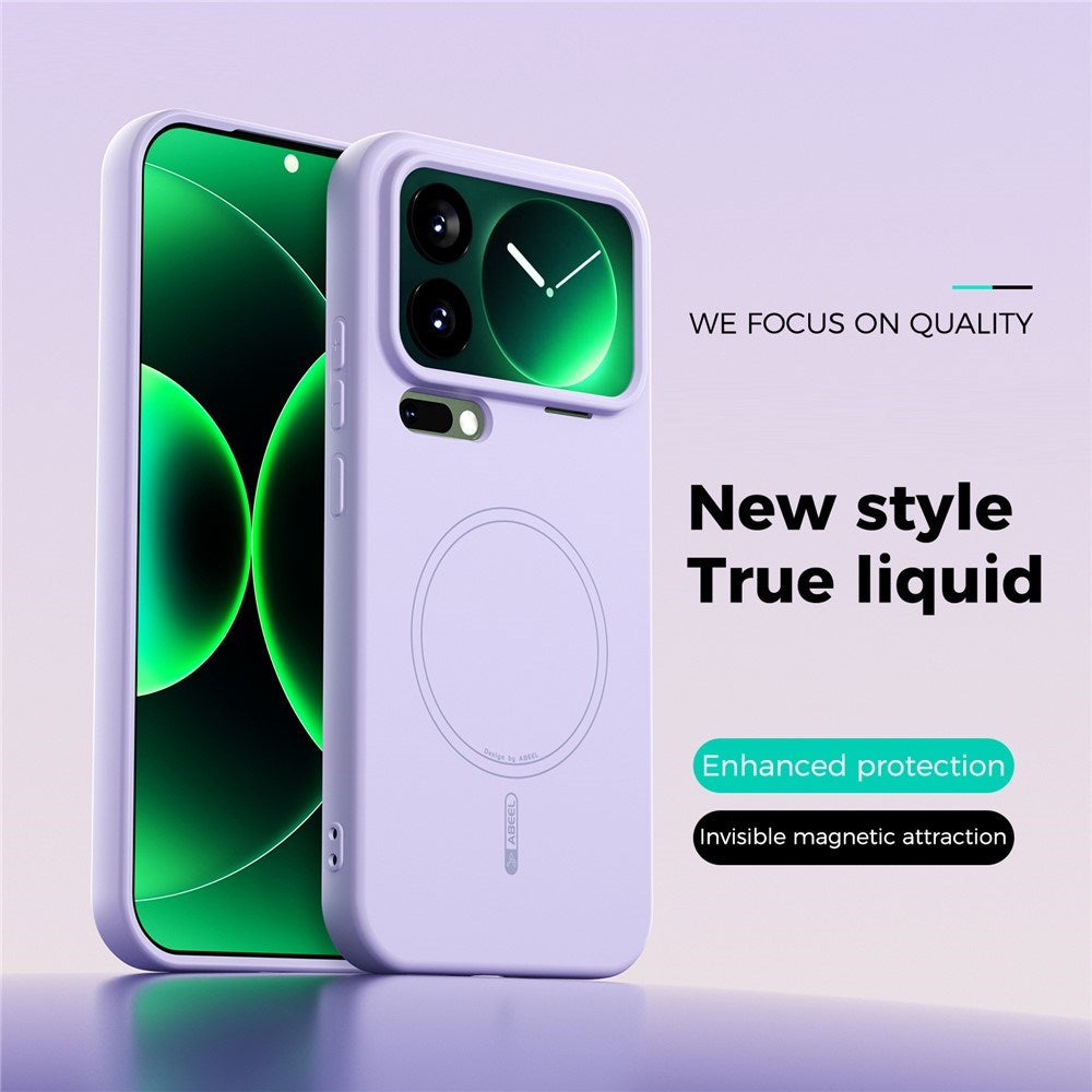 Xiaomi 17 Pro Max Silikon Skal - MagSafe Kompatibel - Lila