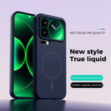 Xiaomi 17 Pro Max Silikon Skal - MagSafe Kompatibel - Mörkblå