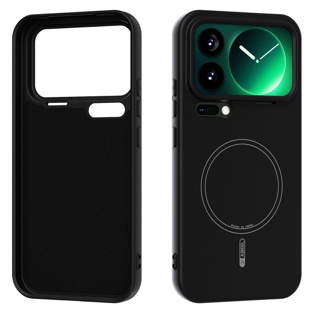 Xiaomi 17 Pro Max Silikon Skal - MagSafe Kompatibel - Svart