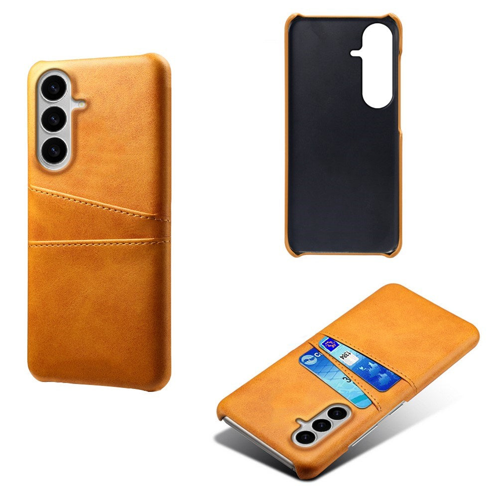 Samsung Galaxy S26 / S26 Pro EIDERWOOD Konstläder Skal m. Korthållare - Orange