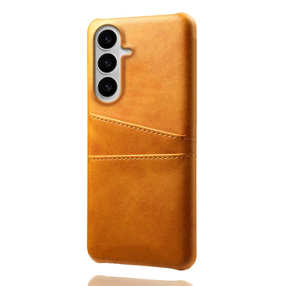 Samsung Galaxy S26 / S26 Pro EIDERWOOD Konstläder Skal m. Korthållare - Orange