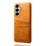 Samsung Galaxy S26 / S26 Pro EIDERWOOD Konstläder Skal m. Korthållare - Orange