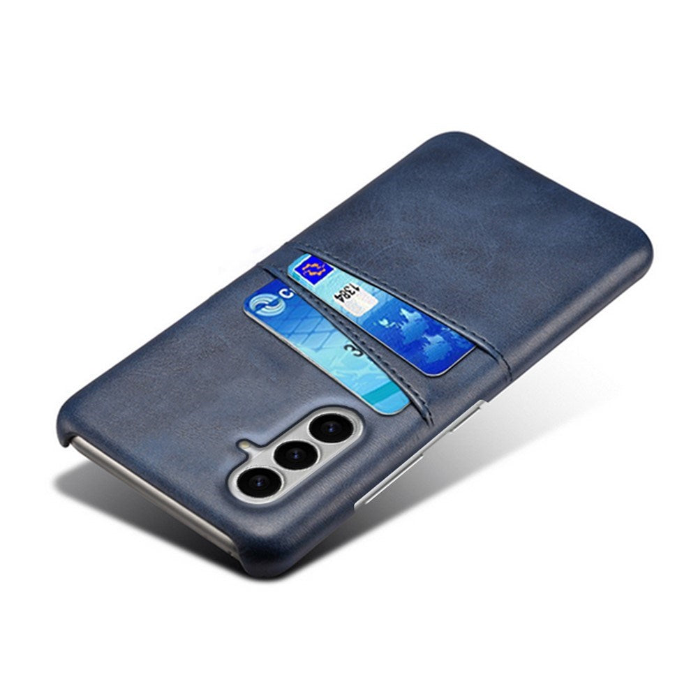 Samsung Galaxy S26 / S26 Pro EIDERWOOD Konstläder Skal m. Korthållare - Blå