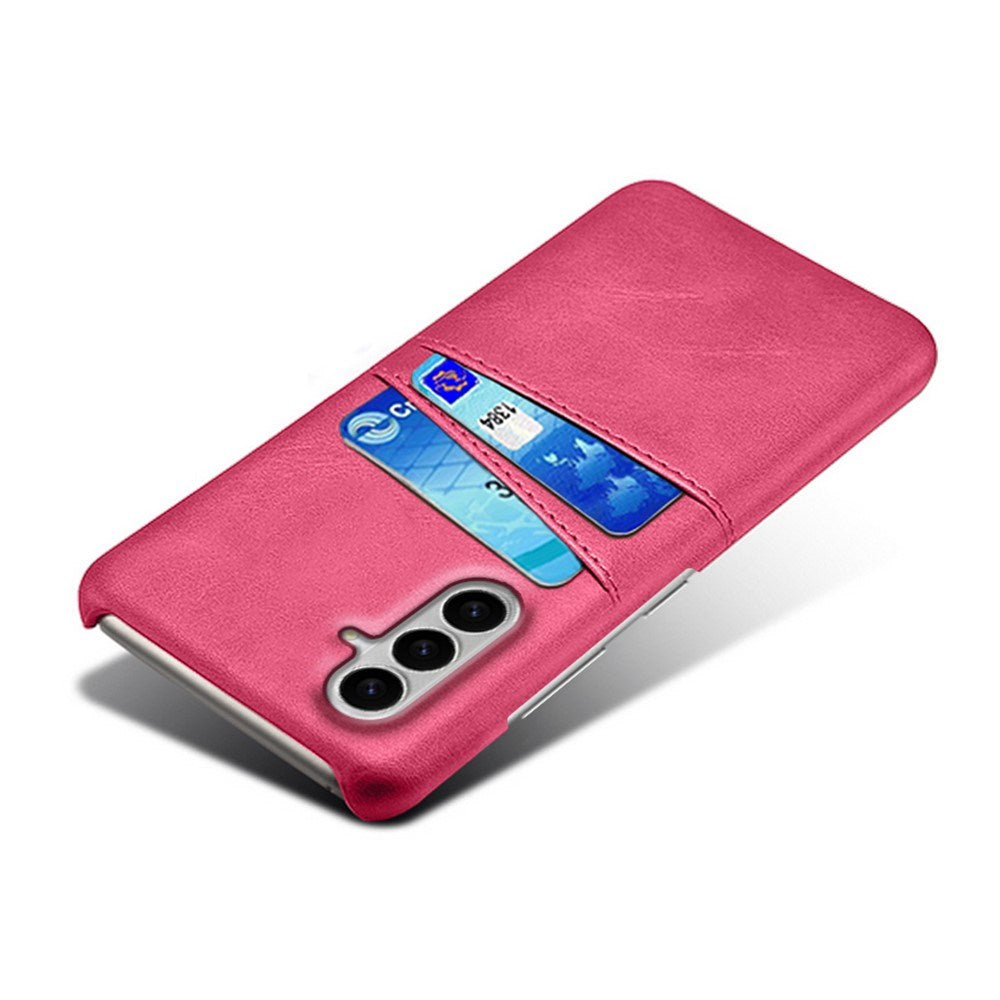 Samsung Galaxy S26 / S26 Pro EIDERWOOD Konstläder Skal m. Korthållare - Pink