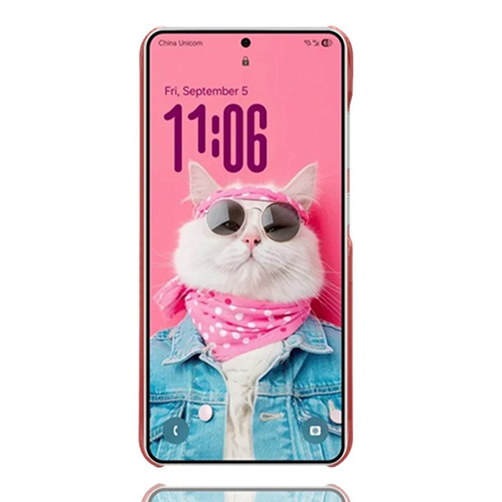 Samsung Galaxy S26 Ultra EIDERWOOD Konstläder Skal m. Korthållare - Röd