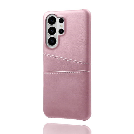 Samsung Galaxy S26 Ultra EIDERWOOD Konstläder Skal m. Korthållare - Rosa