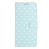 EIDERWOOD Xiaomi 17 Pro Max Konstläder Flip Skal m. Polka Design - Blå