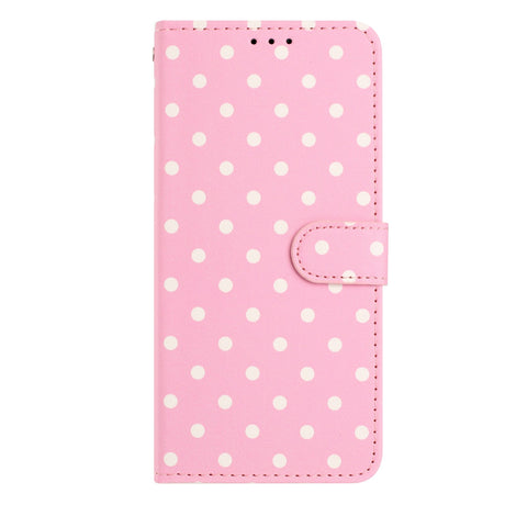 EIDERWOOD Xiaomi 17 Pro Max Konstläder Flip Skal m. Polka Design - Rosa