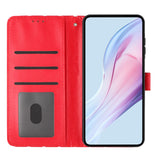 EIDERWOOD Xiaomi 17 Pro Max Konstläder Flip Skal m. Polka Design - Röd