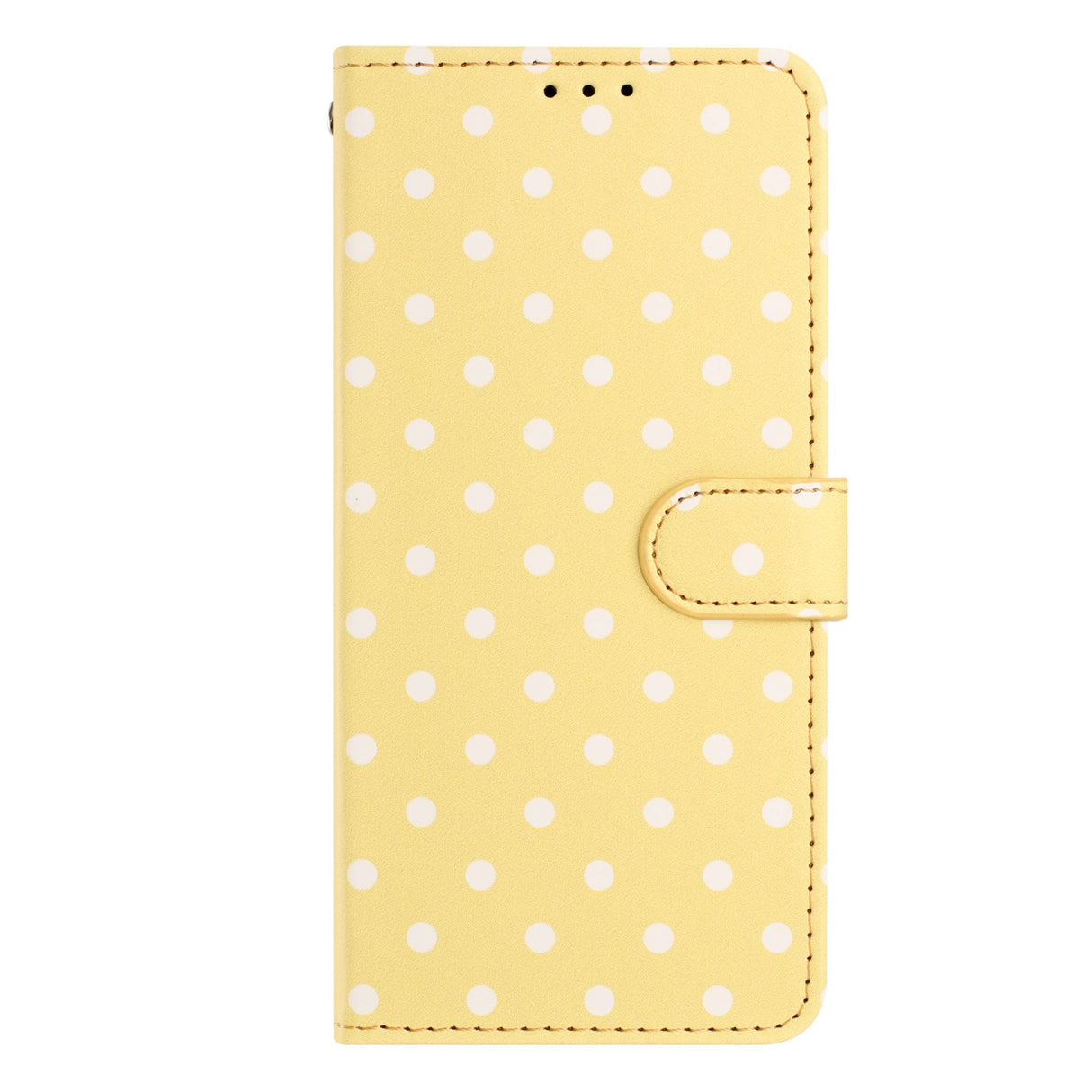 EIDERWOOD Xiaomi 17 Pro Konstläder Flip Skal m. Polka Design - Gul
