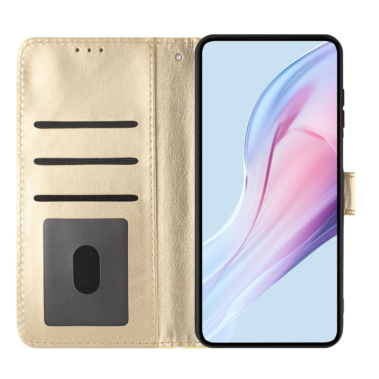 EIDERWOOD Xiaomi 17 Pro Konstläder Flip Skal m. Polka Design - Gul