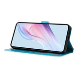 EIDERWOOD Xiaomi 17 Pro Konstläder Flip Skal m. Polka Design - blå