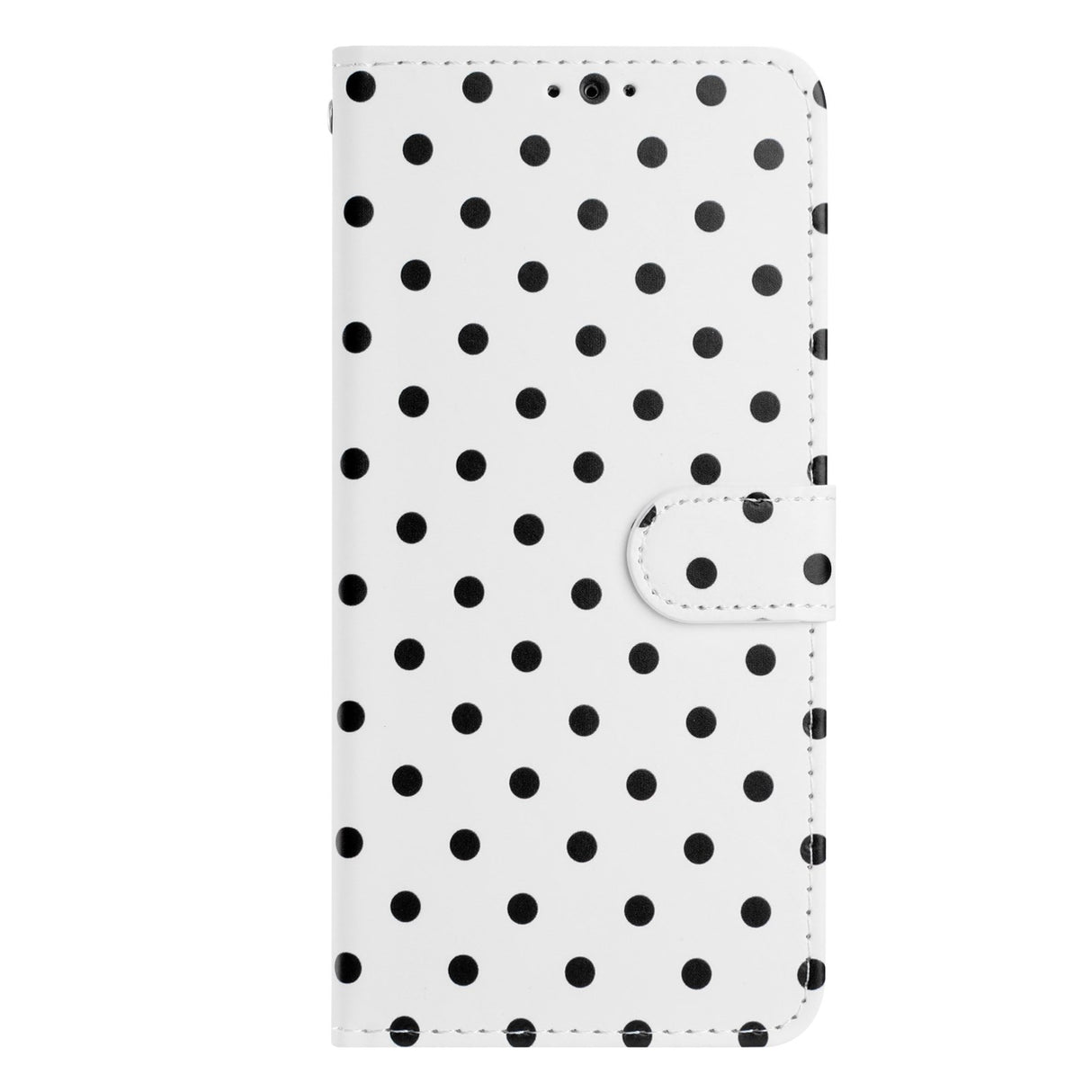 EIDERWOOD Xiaomi 17 Pro Konstläder Flip Skal m. Polka Design - Vit