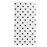 EIDERWOOD Xiaomi 17 Pro Konstläder Flip Skal m. Polka Design - Vit