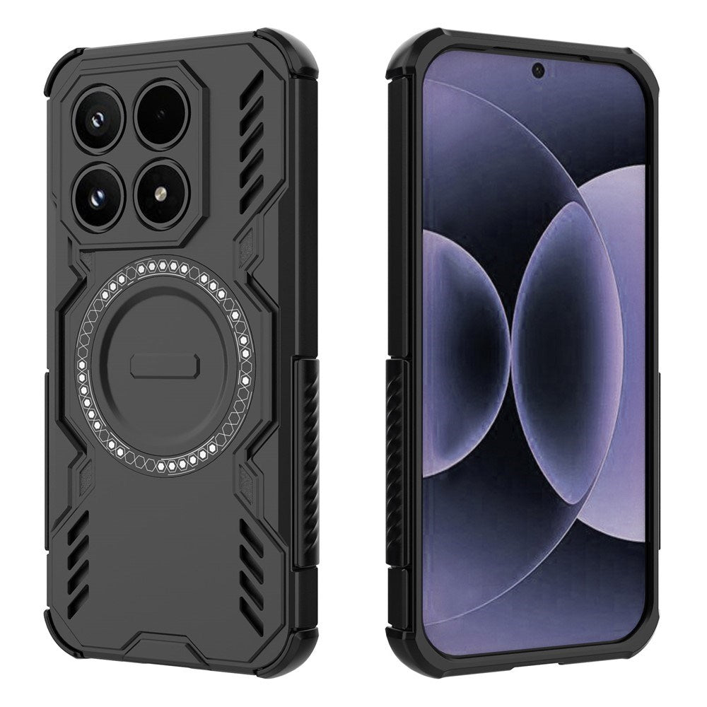 Xiaomi 17 EIDERWOOD Hybrid Tåligt Skal m. Värmeavledning - Svart