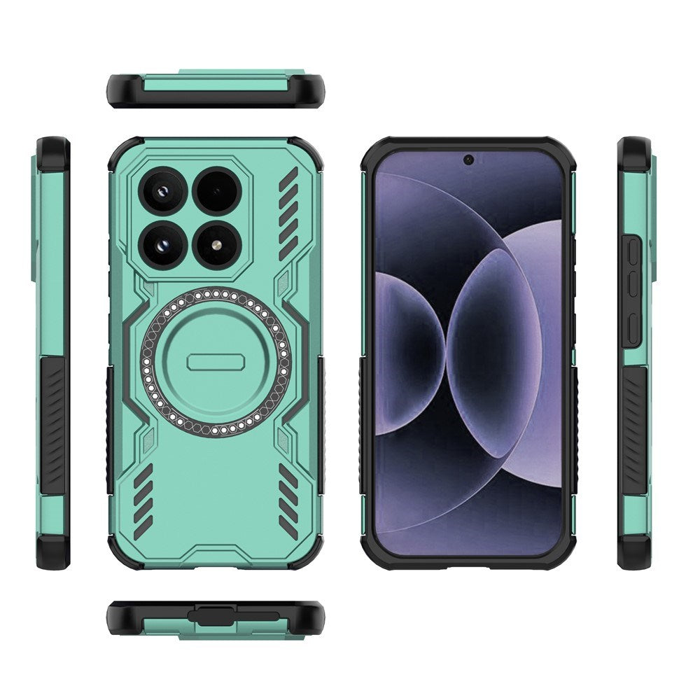 Xiaomi 17 EIDERWOOD Hybrid Tåligt Skal m. Värmeavledning - Grön