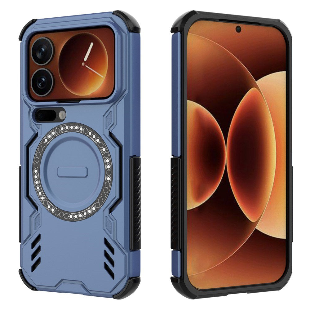 Xiaomi 17 Pro EIDERWOOD Hybrid Tåligt Skal m. Värmeavledning - Blå
