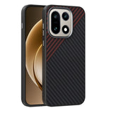 OnePlus 15 Kolfiber Skal - Svart/Röd