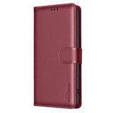 Honor X5c Plus BINFEN Konstläder Fodral med RFID Blockering - Rød