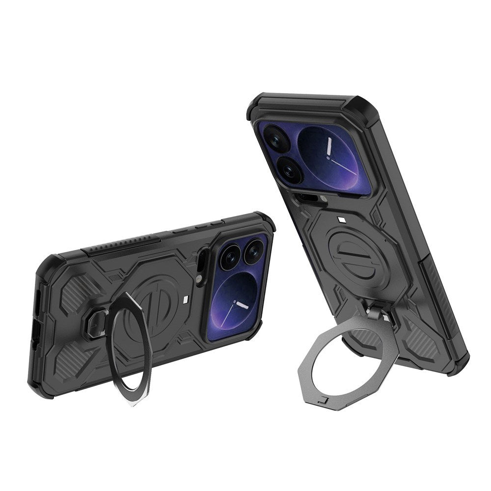 Xiaomi 17 Pro Max EIDERWOOD Tåligt Skal med Magnetiskt Kickstand - Svart