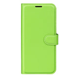Xiaomi 17 EIDERWOOD Litchi Textur Konstläder Flip Fodral m. Kortficka - Grön