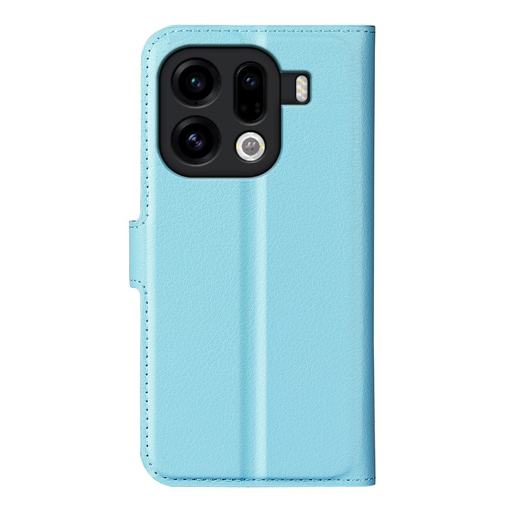 EIDERWOOD OPPO Find X9 Pro Konstläder Fodral m. Korthållare & Ställfunktion - Blå