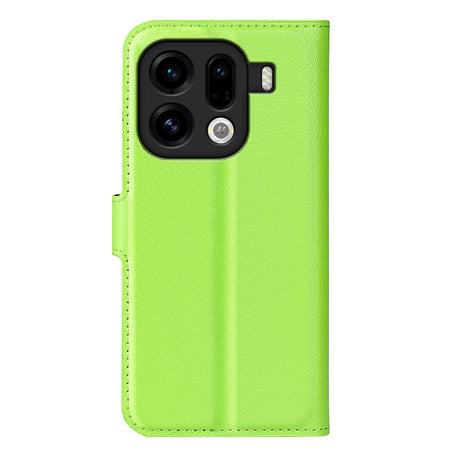 EIDERWOOD OPPO Find X9 Pro Konstläder Fodral m. Korthållare & Ställfunktion - Grön