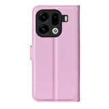 EIDERWOOD OPPO Find X9 Pro Konstläder Fodral m. Korthållare & Ställfunktion - Rosa