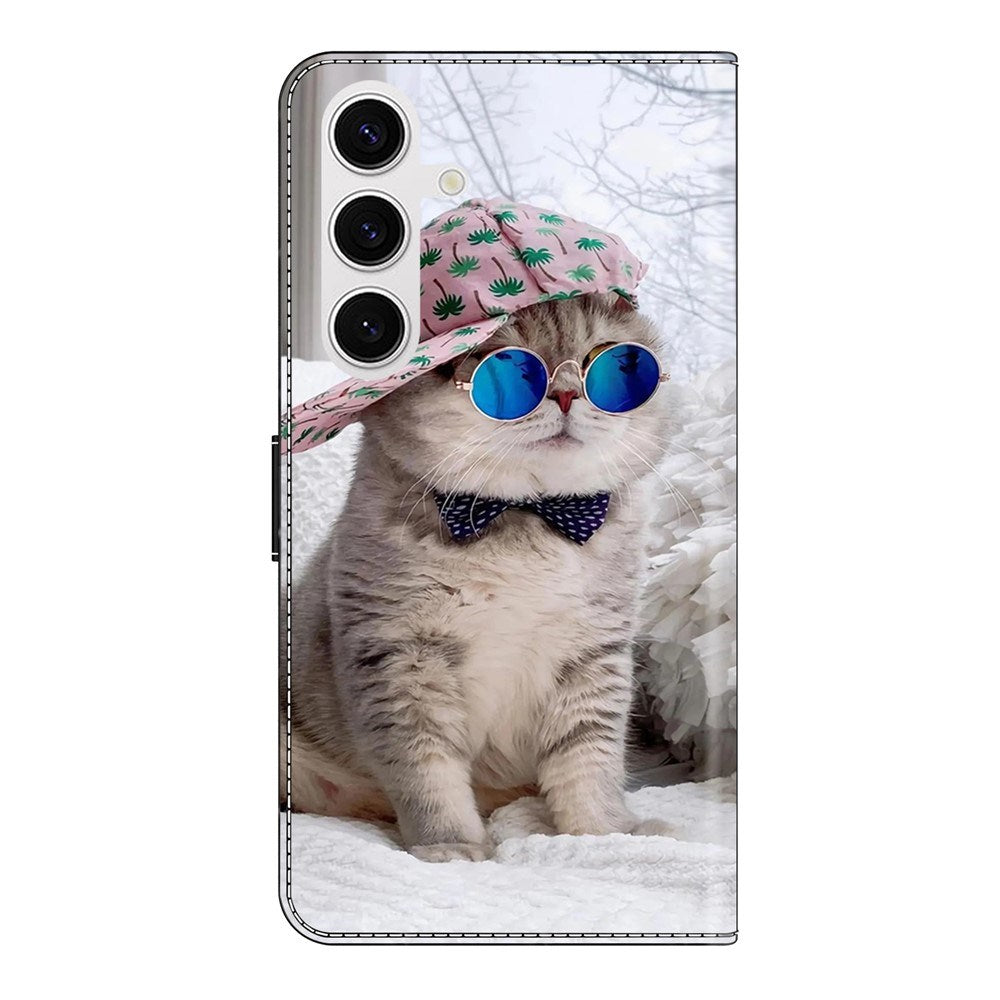 Samsung Galaxy S26+ (Plus) EIDERWOOD Konstläder Fodral m. Tryck - Katt
