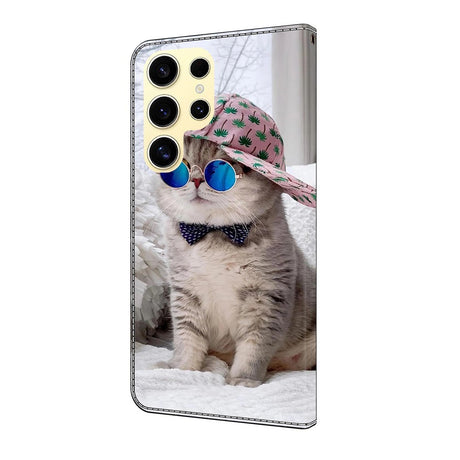 Samsung Galaxy S26 Ultra EIDERWOOD Konstläder Fodral m. Tryck - Katt