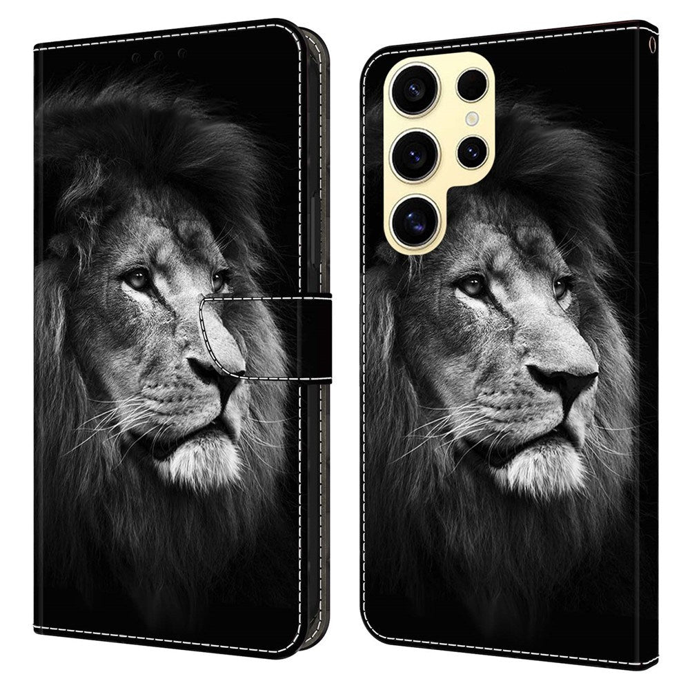 Samsung Galaxy S26 Ultra EIDERWOOD Konstläder Fodral m. Tryck - Lejon