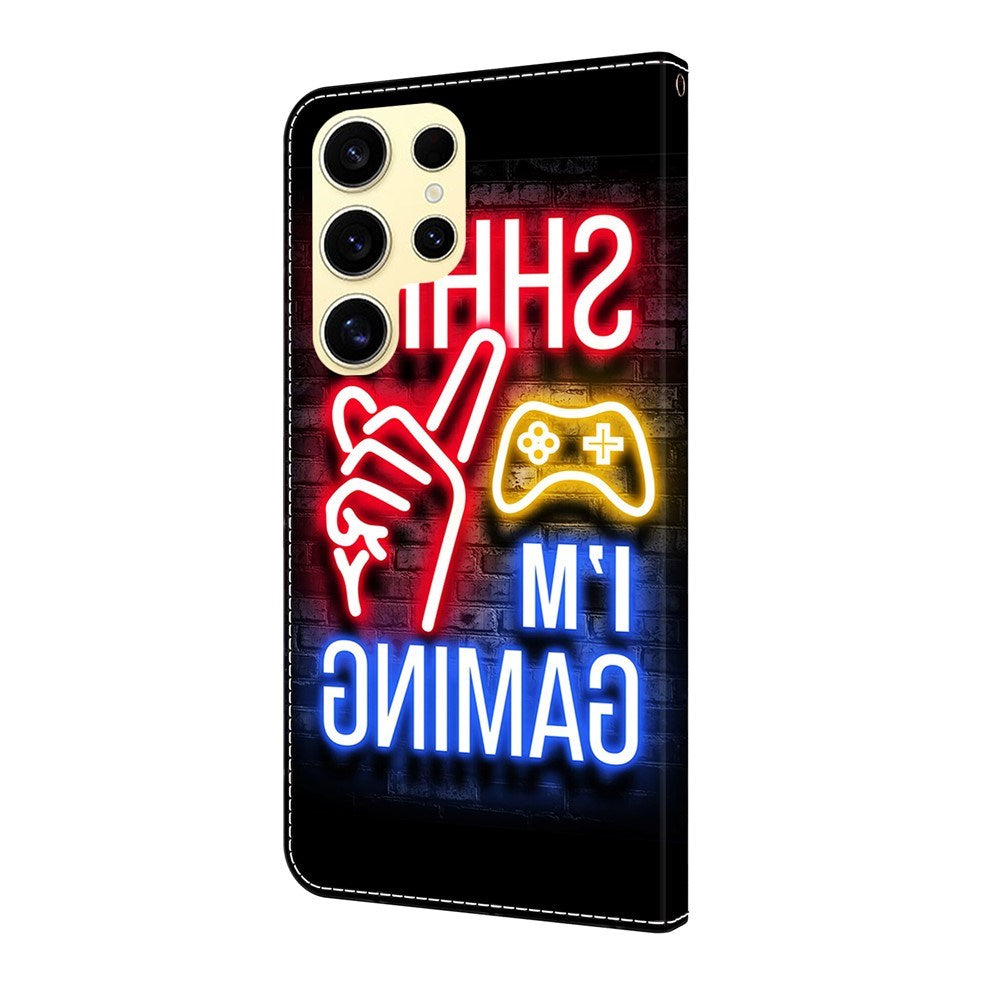 Samsung Galaxy S26 Ultra EIDERWOOD Konstläder Fodral m. Tryck - Neon