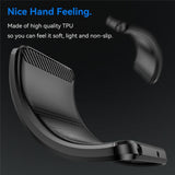 Honor Magic8 Pro EIDERWOOD Brushed Carbon Fiber Flexibelt Plast Skal - Svart