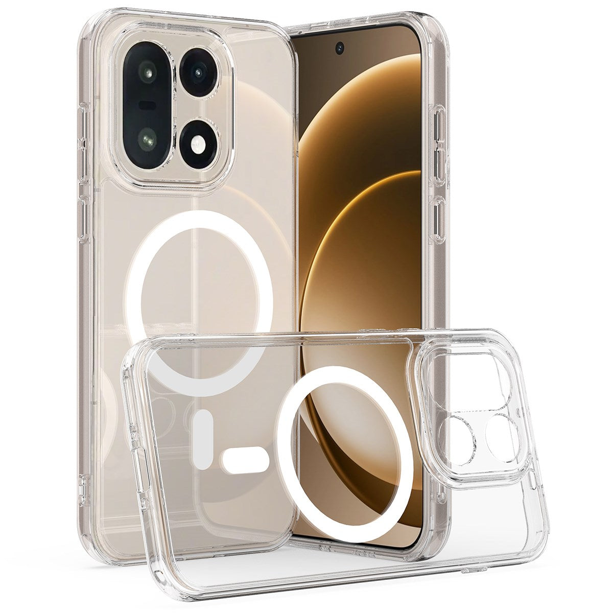 OnePlus 15 EIDERWOOD Hybrid Plast Skal - MagSafe Kompatibel - Genomskinlig