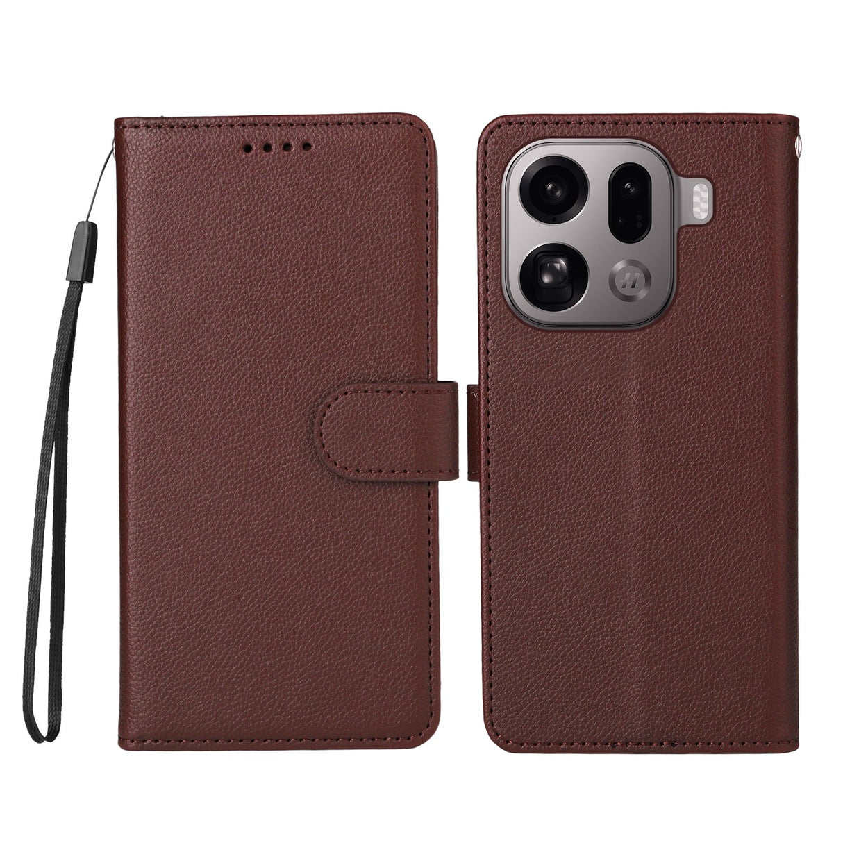EIDERWOOD OPPO Find X9 Pro Konstläder Fodral m. Rem - Brun